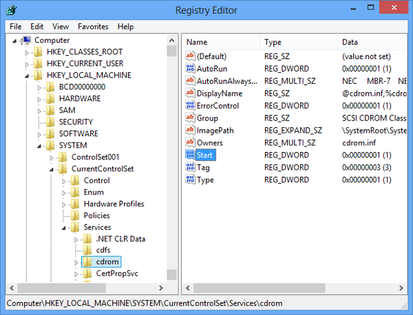 Windows Vista Usbstor Registry
