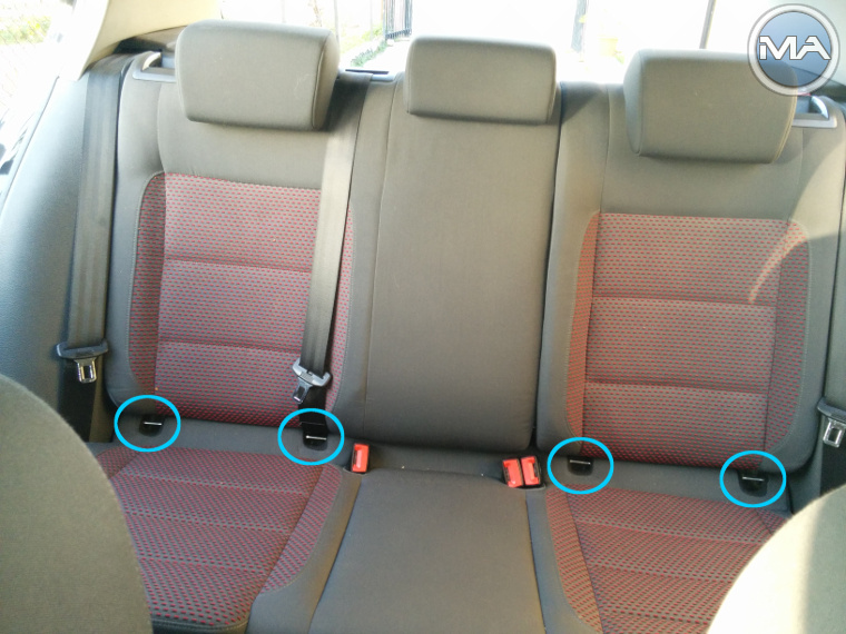 Remove Rear Seats (Bench seat) (VW Golf 5 V TSI) Michael